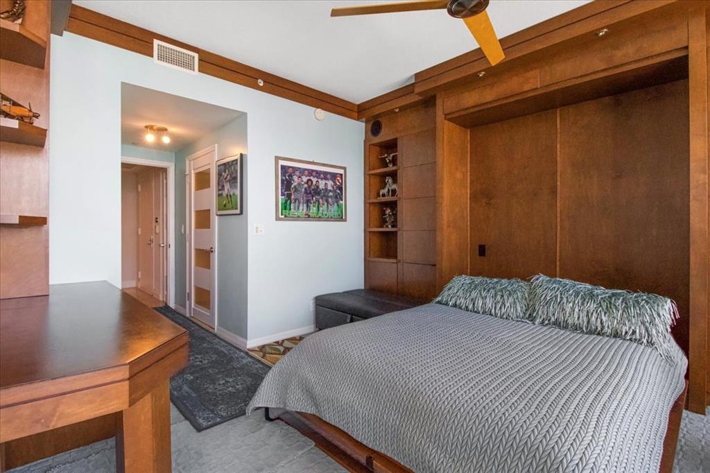 3100 North Ocean Boulevard, Unit 2103 Fort Lauderdale, FL 33308 - Photo 30 of 37 a bedroom with a bed and furniture