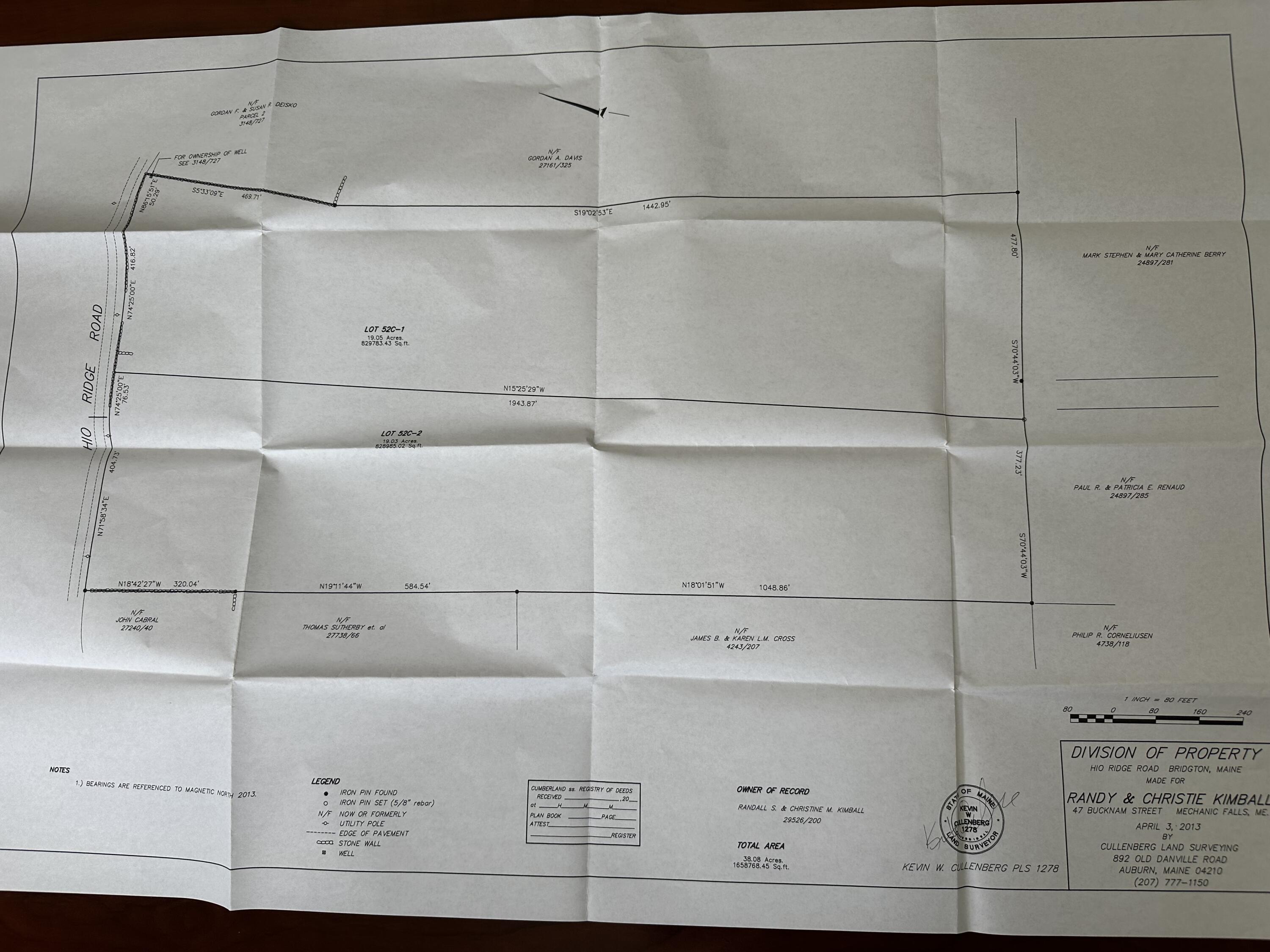 Lot 52 East Hio Ridge Road Bridgton, ME 04009 - Photo 4 of 4 Survey