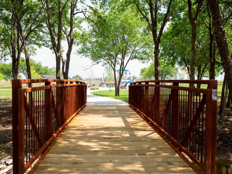 1215 Olive Drive Mansfield, TX 76063 - Photo 28 of 28 a view of balcony with wooden floor