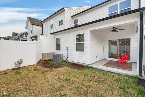 a backyard of a house