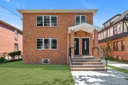 a front view of a house