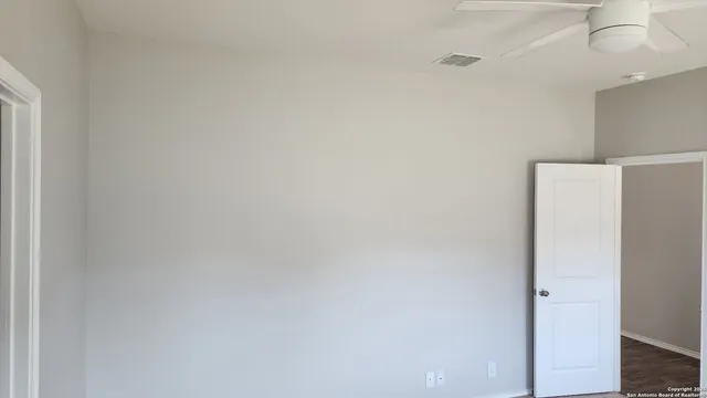 a view of an empty room