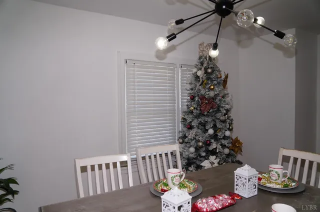 a view of a porch with a potted plant
