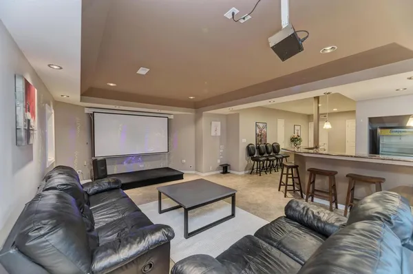 a view of a tree in a yard