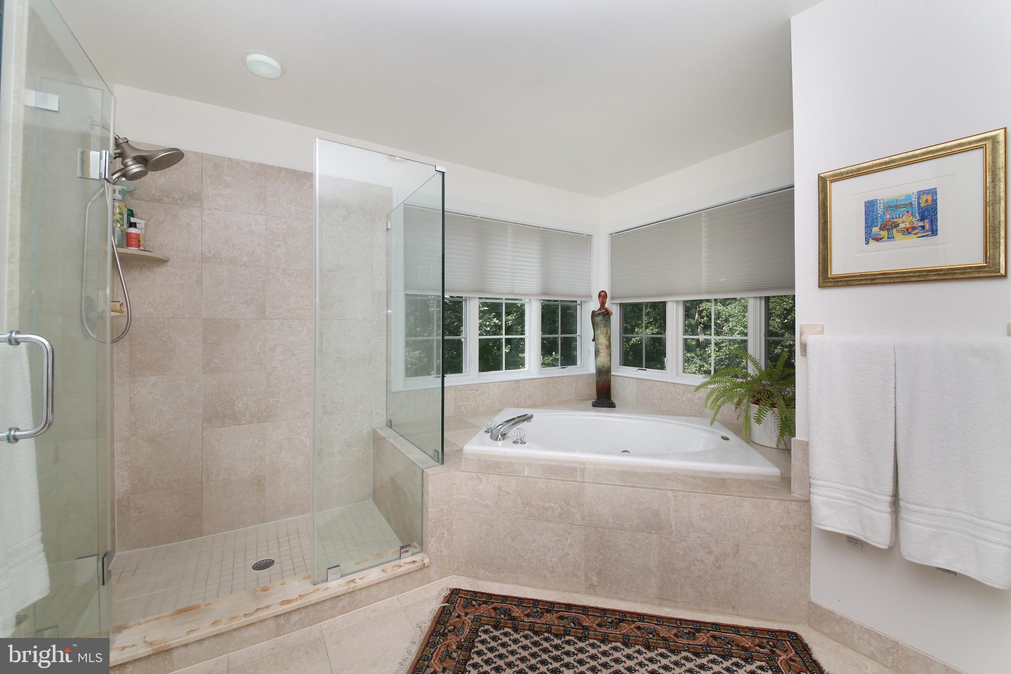 4 Paul Road Wayne, PA 19087 - Photo 27 of 46 a bathroom with a bathtub and a shower