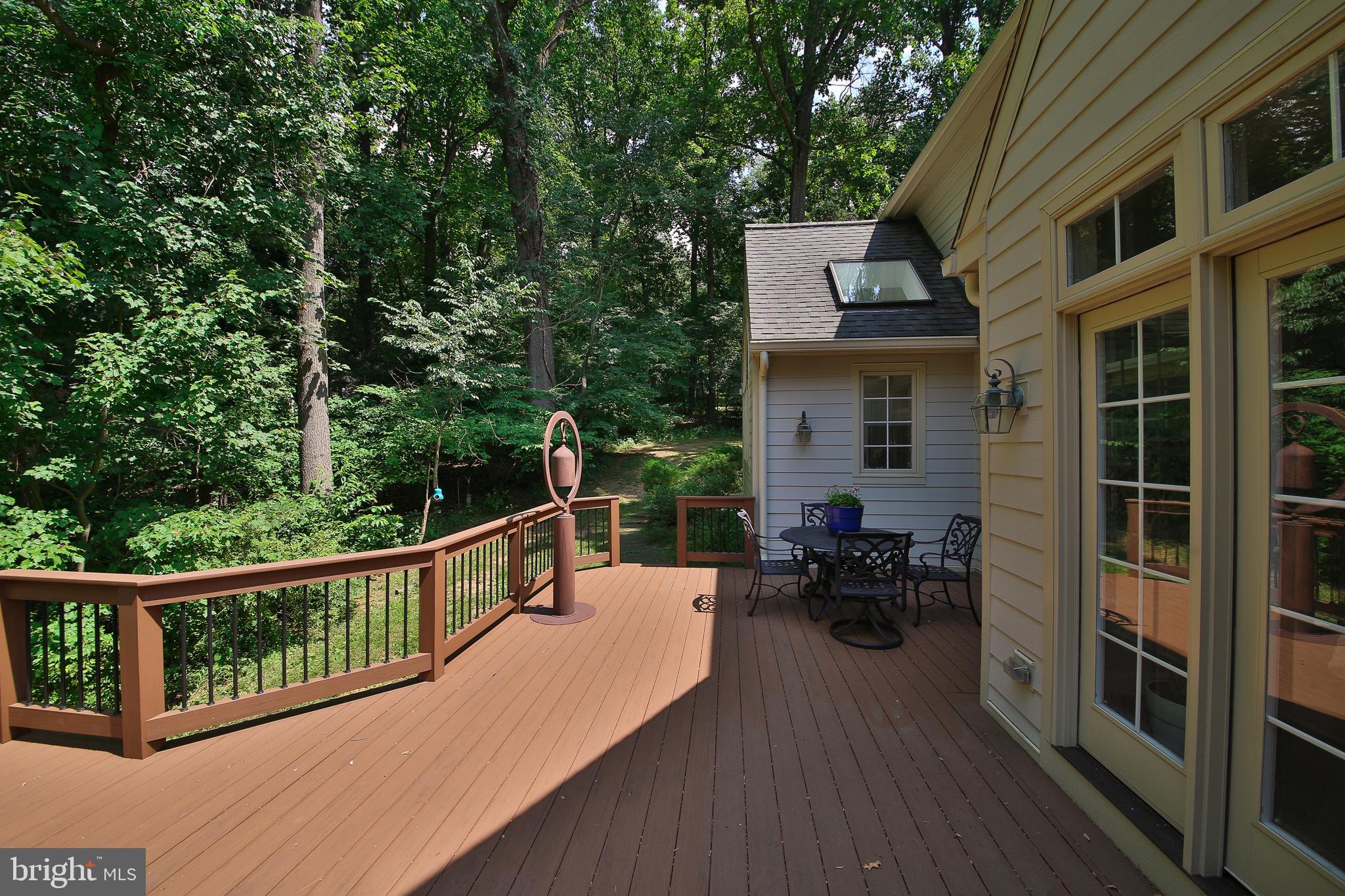 4 Paul Road Wayne, PA 19087 - Photo 43 of 46 a view of a deck with two chair and a potted plant