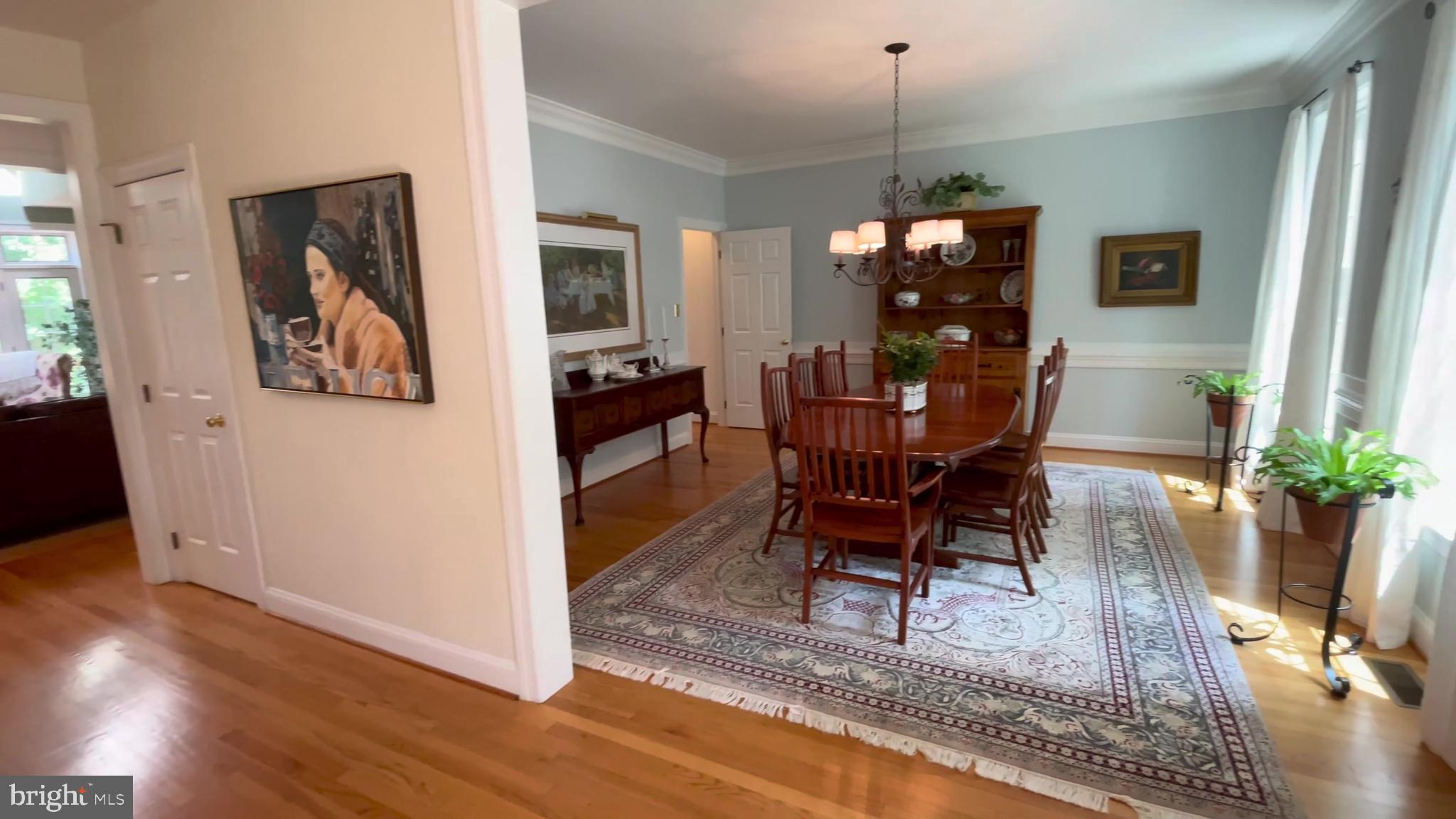 4 Paul Road Wayne, PA 19087 - Photo 8 of 46 a view of a dining room with furniture and wooden floor