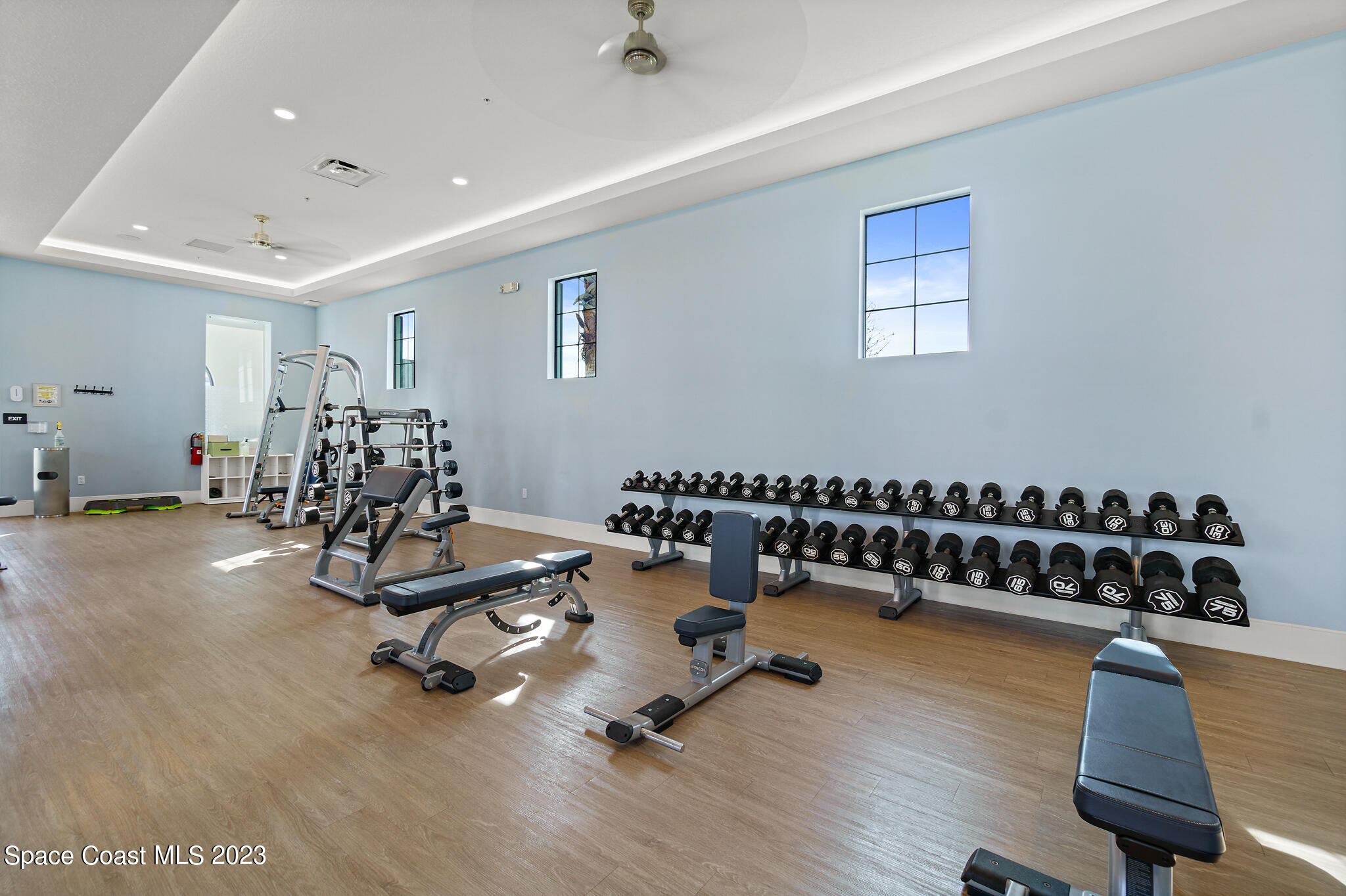 9753 Alister Drive Melbourne, FL 32940 - Photo 28 of 42 a view of a room with gym equipment