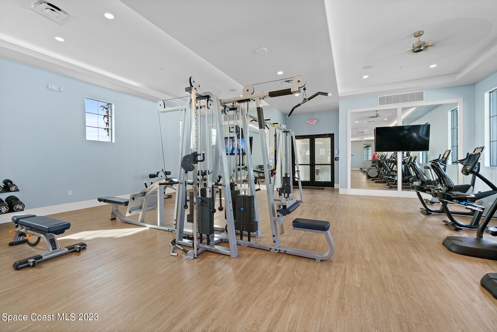 9753 Alister Drive Melbourne, FL 32940 - Photo 30 of 42 a view of a room with gym equipment