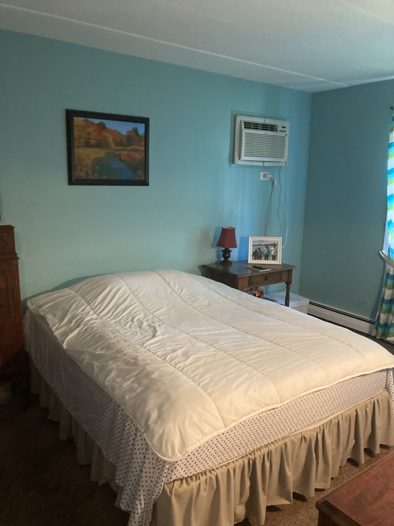 2461 Spring Street, Unit 3504 Woodridge, IL 60517 - Photo 13 of 20 a bedroom with a bed and painting on the wall