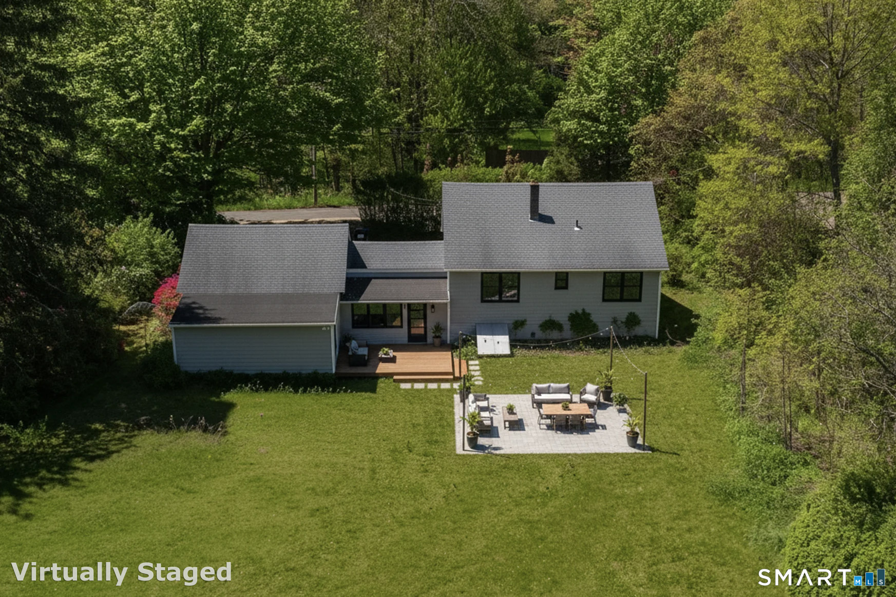1973 Long Hill Road Guilford, CT 06437 - Photo 15 of 19 a view of a house with swimming pool and a yard