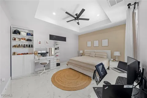 a work room with furniture