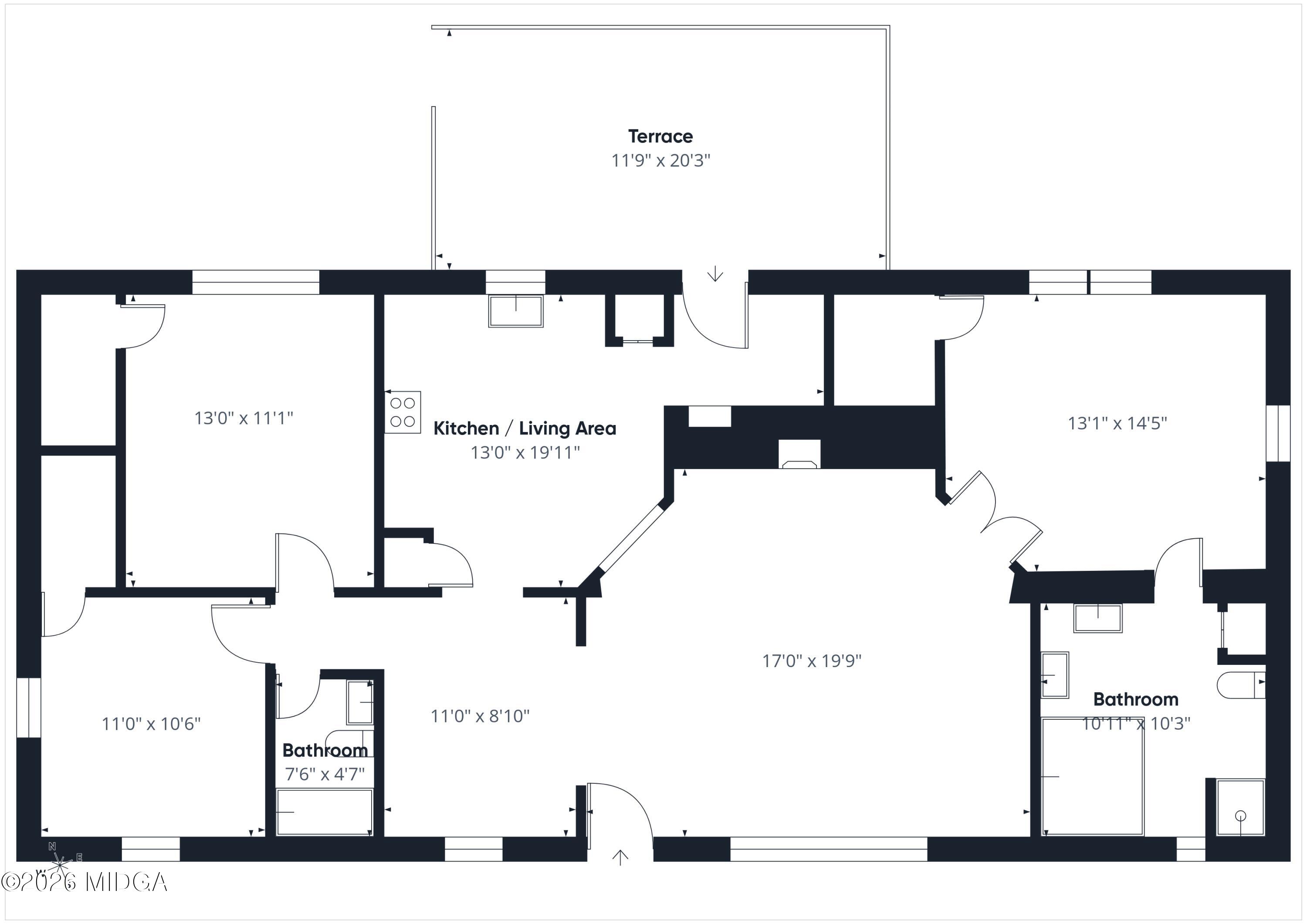 1850 Stallings Road Haddock, GA 31033 - Photo 44 of 44 a picture of floor with lots of cabinet