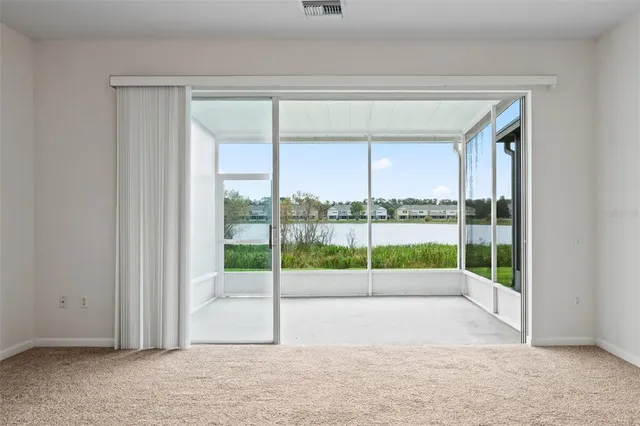 a view of a room with window