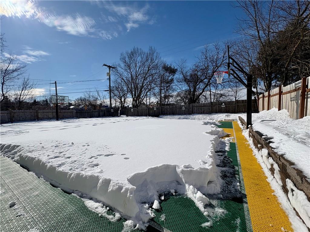 113 Briercliff Road Beaver Falls, PA 15010 - Photo 36 of 39 There is green and gold sport court hiding under the snow!