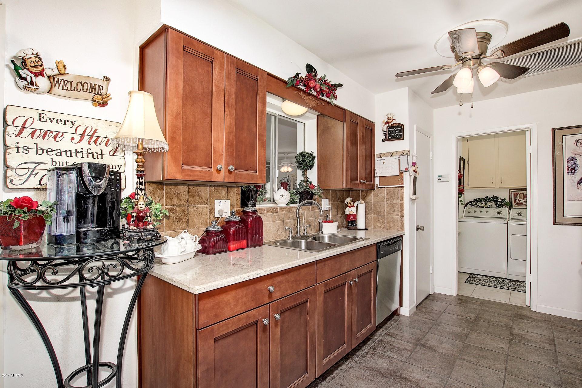 11081 West Frontier Drive Sun City, AZ 85351 - Photo 15 of 24 Kitchen w/Ceiling Fan