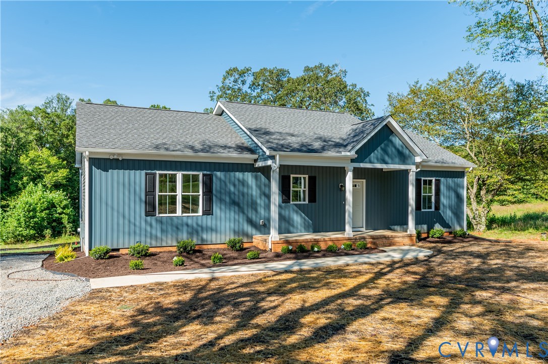 1393 Broad St Road Oilville, VA 23129 - Photo 32 of 39 View of front facade featuring a porch and a shing