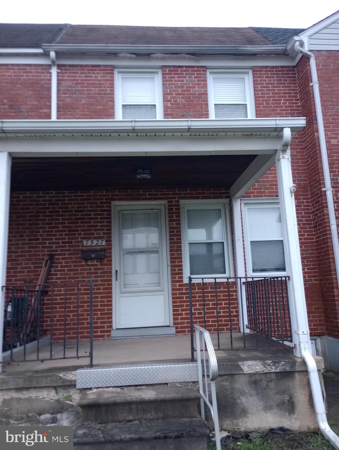 a front view of a house