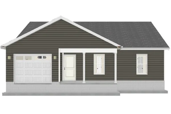 a black and white photo of a house