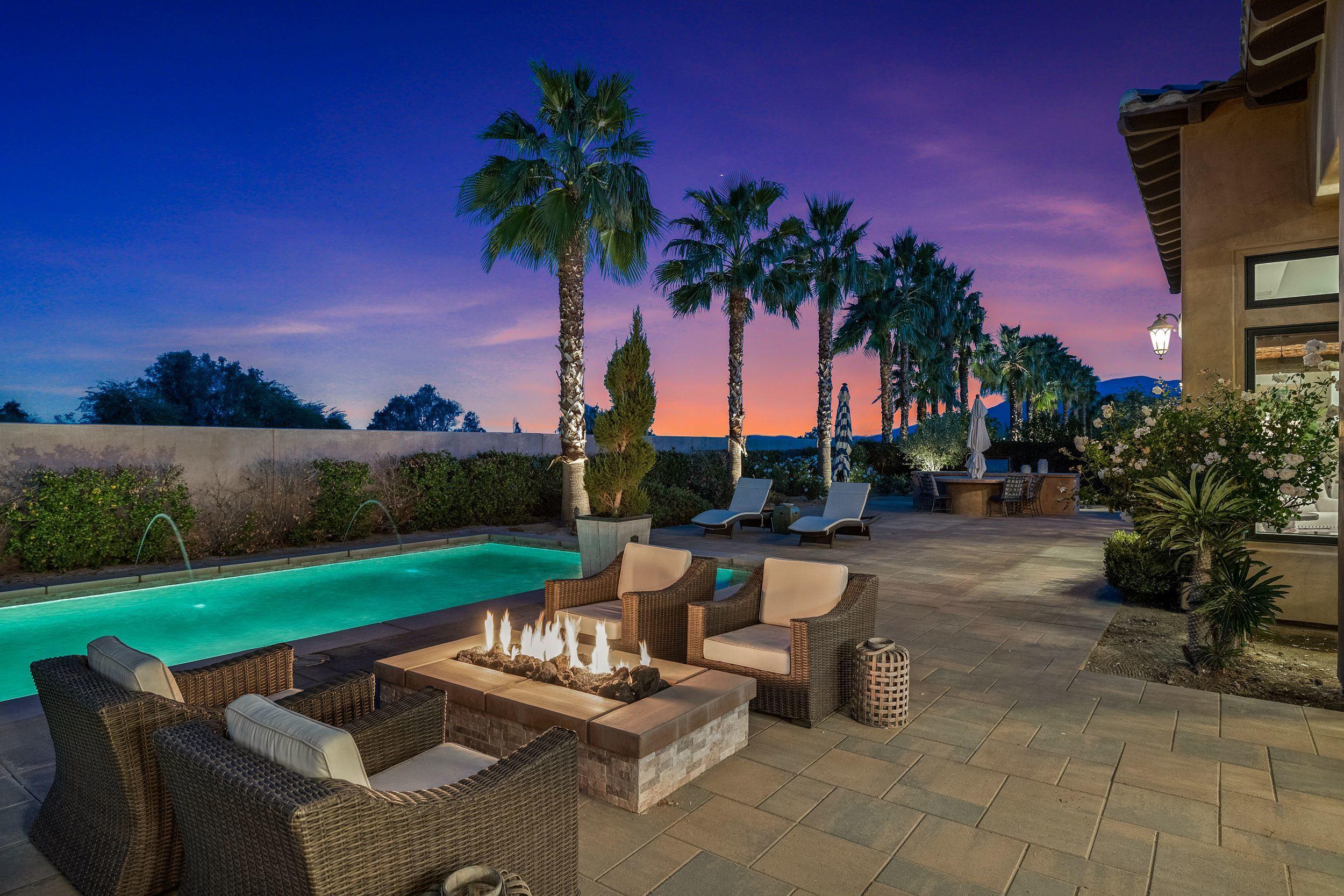 54360 Alysheba Drive La Quinta, CA 92253 - Photo 24 of 24 a view of a backyard with sitting area