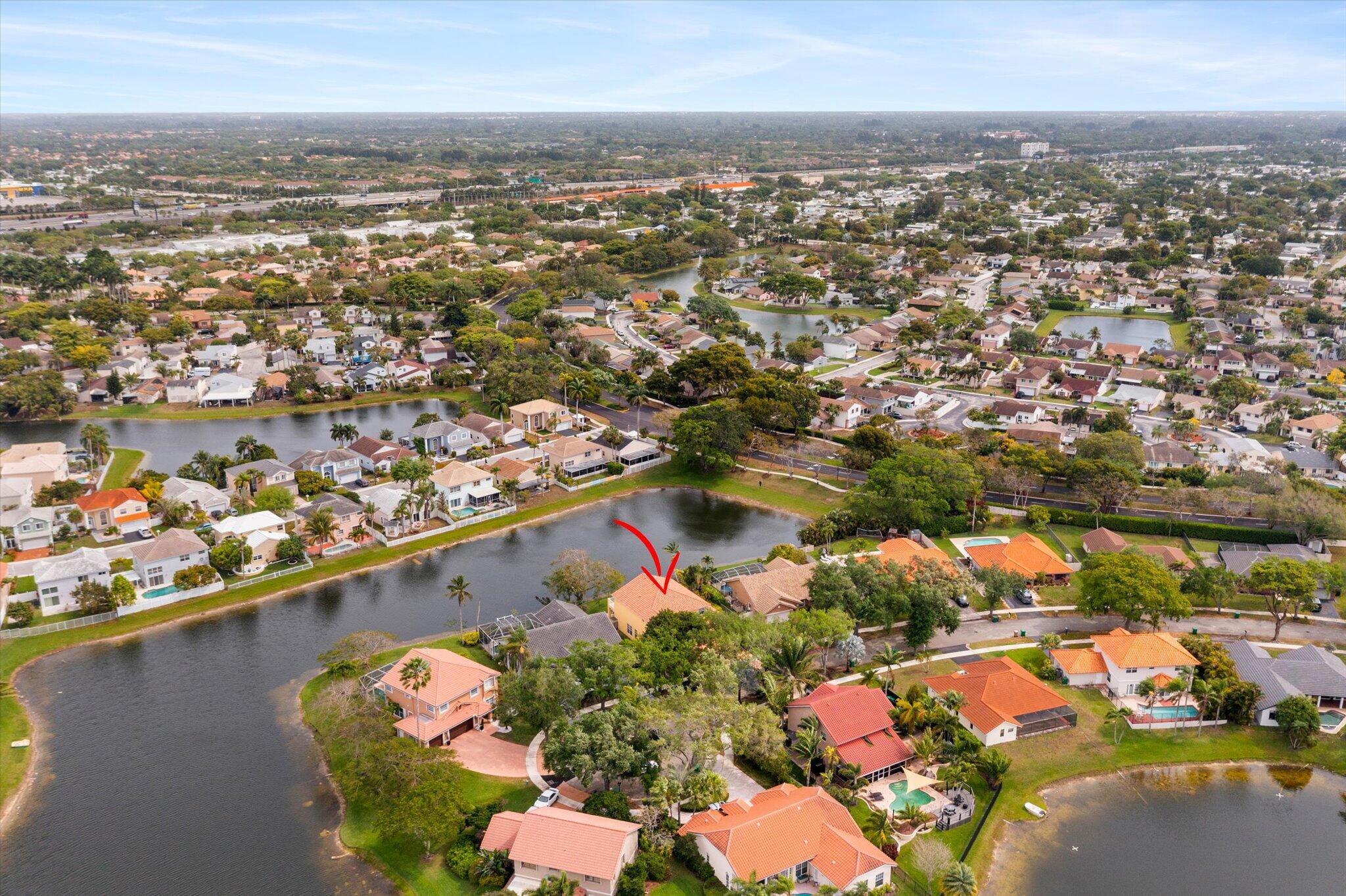 640 Culpepper Terrace Davie, FL 33325 - Photo 60 of 68 an aerial view of residential houses with outdoor space