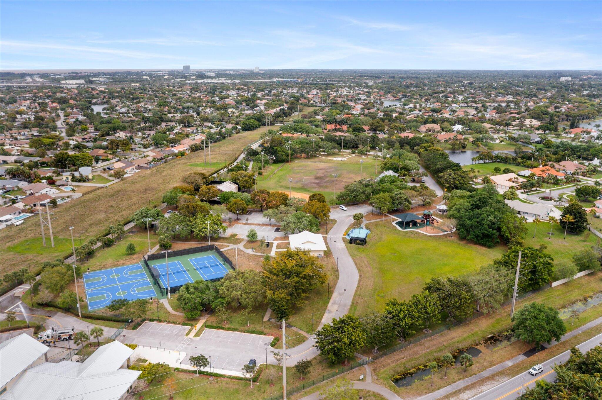 640 Culpepper Terrace Davie, FL 33325 - Photo 63 of 68 an aerial view of residential houses with outdoor space