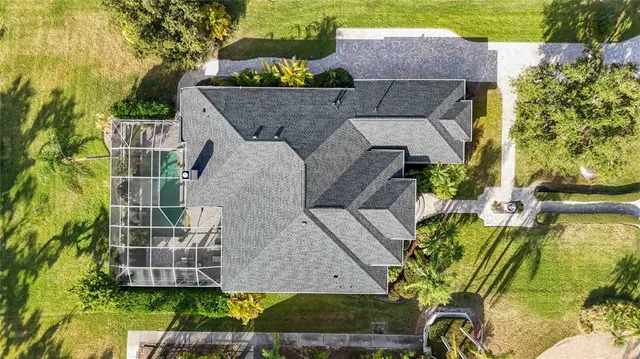a view of a golf course with a lake