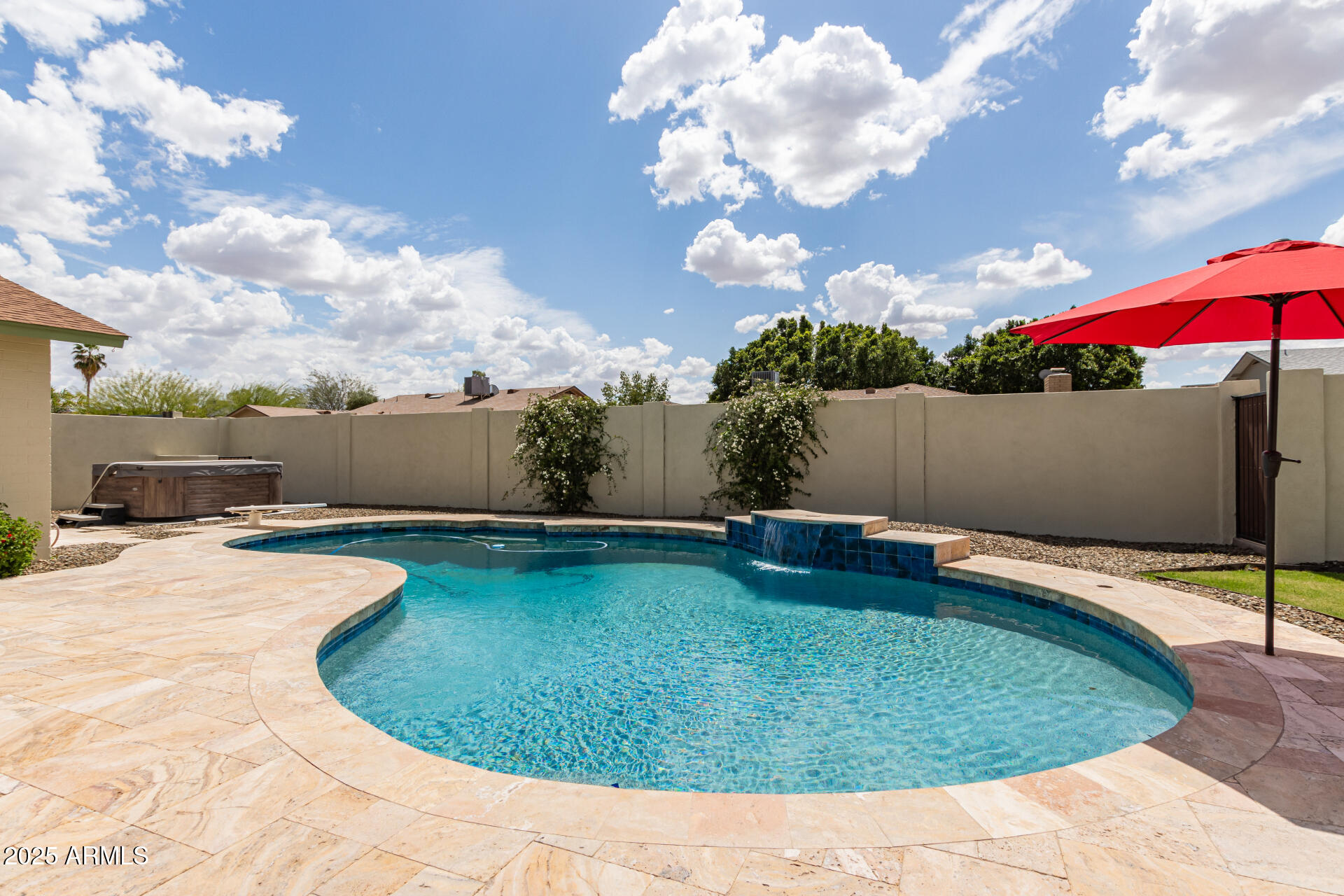 1237 East Gemini Drive Tempe, AZ 85283 - Photo 48 of 51 a swimming pool with wooden fence