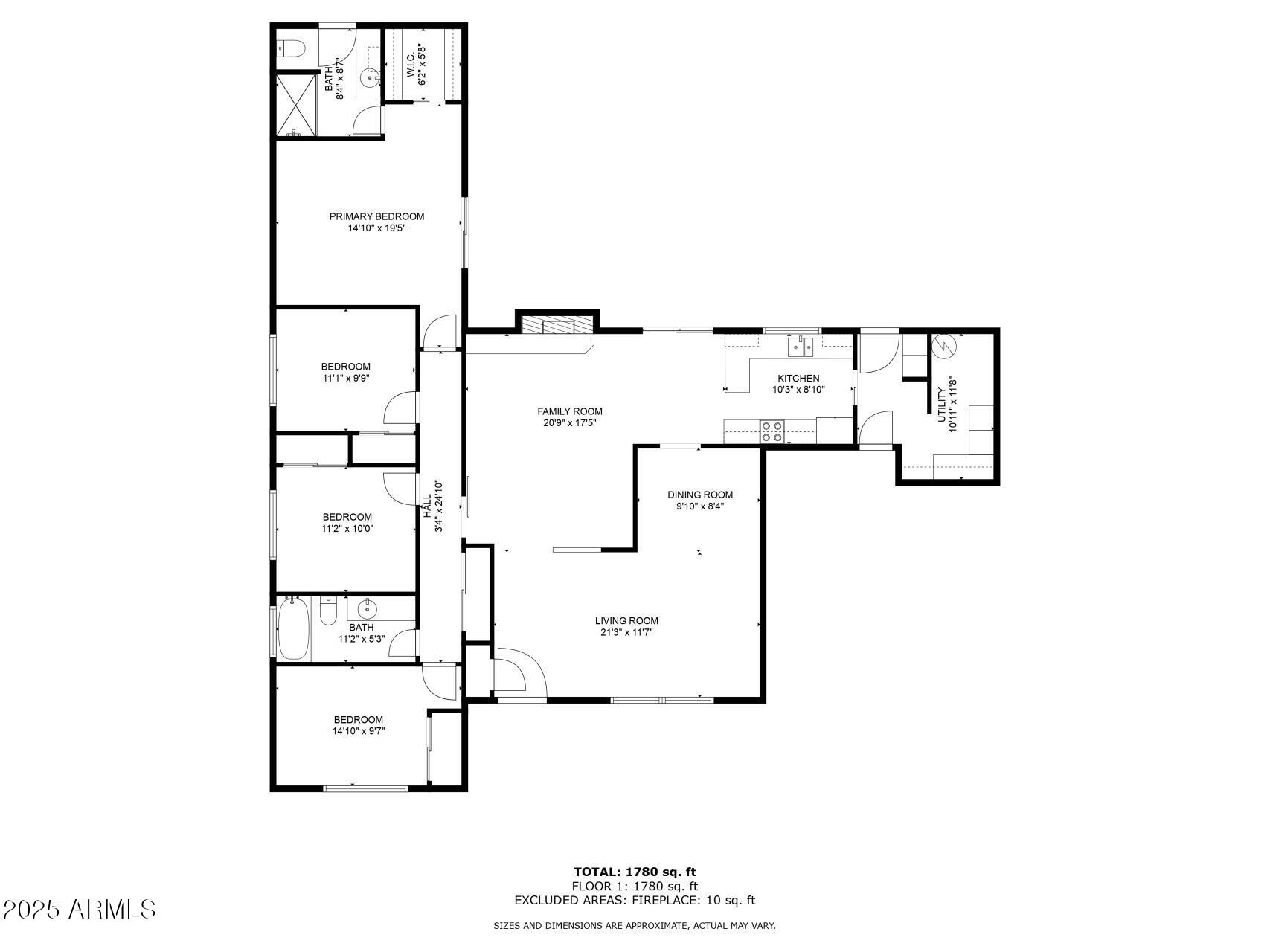 1237 East Gemini Drive Tempe, AZ 85283 - Photo 50 of 51 a picture of a floor plan
