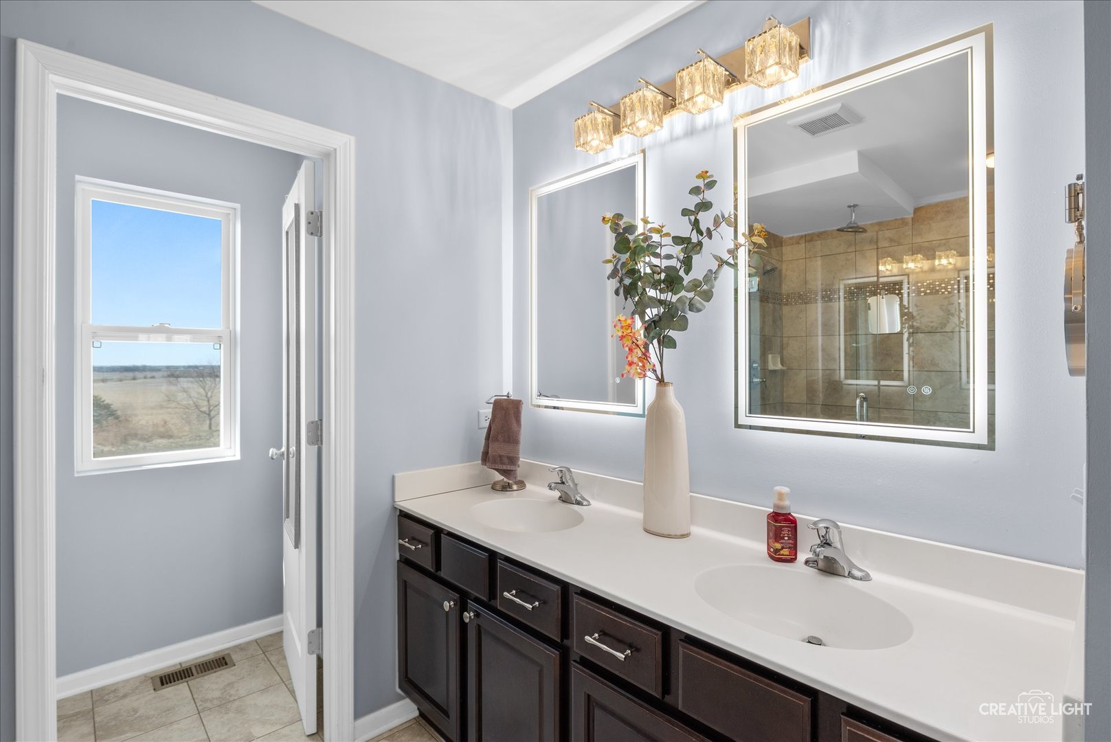 1615 Seward Road Joliet, IL 60431 - Photo 22 of 31 a bathroom with a sink a vanity and a mirror