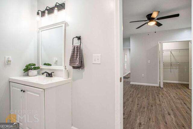 6236 Front Street Douglasville, GA 30134 - Photo 22 of 30 a bathroom with a sink and mirror