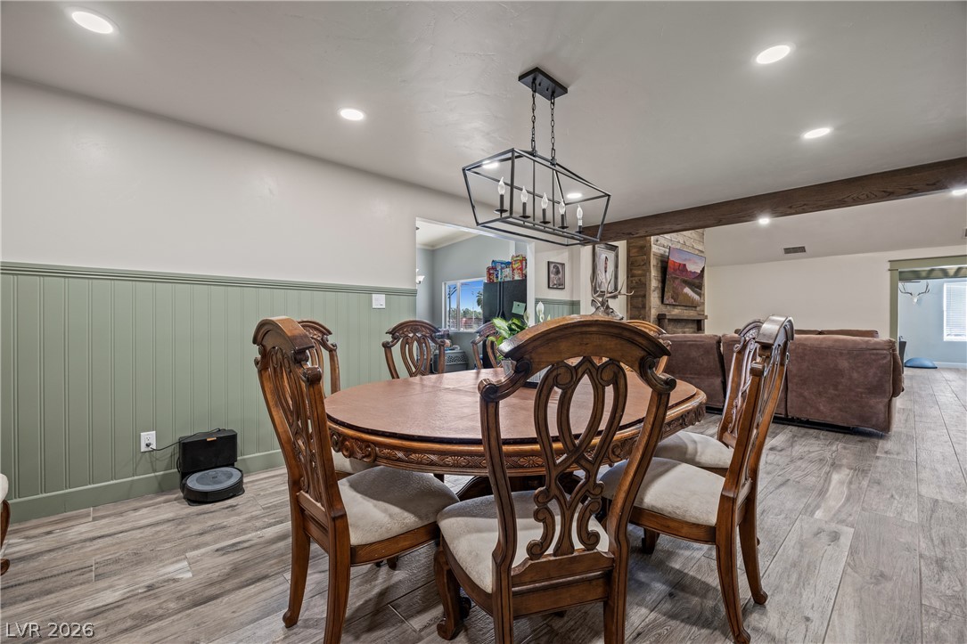 750 Leming Avenue Overton, NV 89040 - Photo 29 of 82 This versatile space seamlessly blends dining and living, offering comfortable gatherings and relaxation.