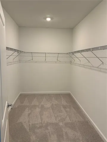 a view of a room with empty racks