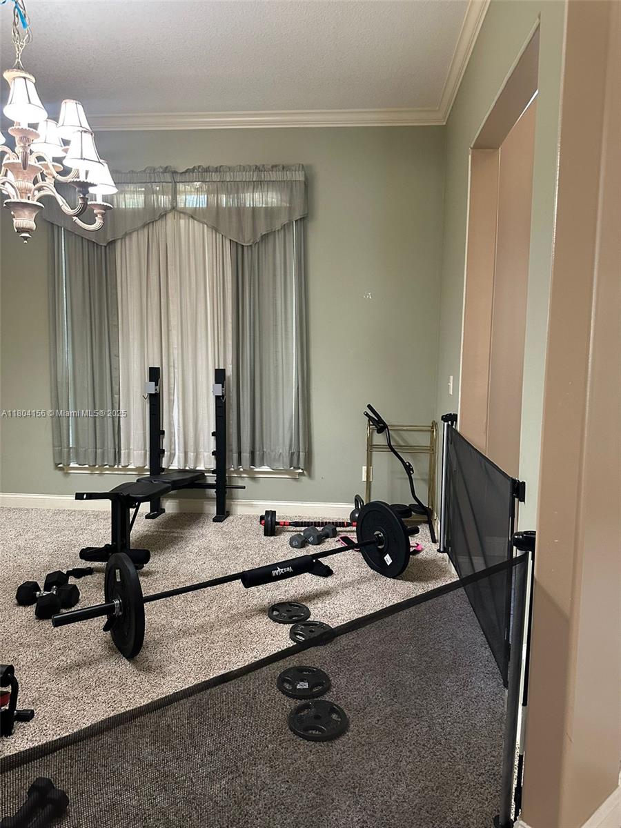 800 Permento Avenue Jacksonville, FL 32221 - Photo 17 of 29 a room with gym equipment and a mirror