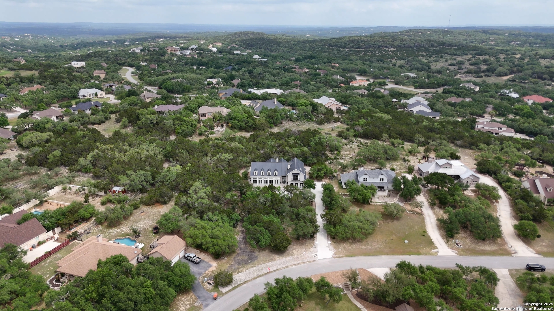 321 Bentwood Drive Spring Branch, TX 78070 - Photo 49 of 50 an aerial view of residential house with green space