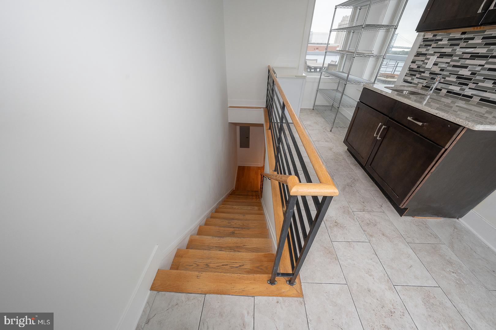 110 Naudain Street, Unit 4 Philadelphia, PA 19147 - Photo 32 of 48 Stairs to roof deck