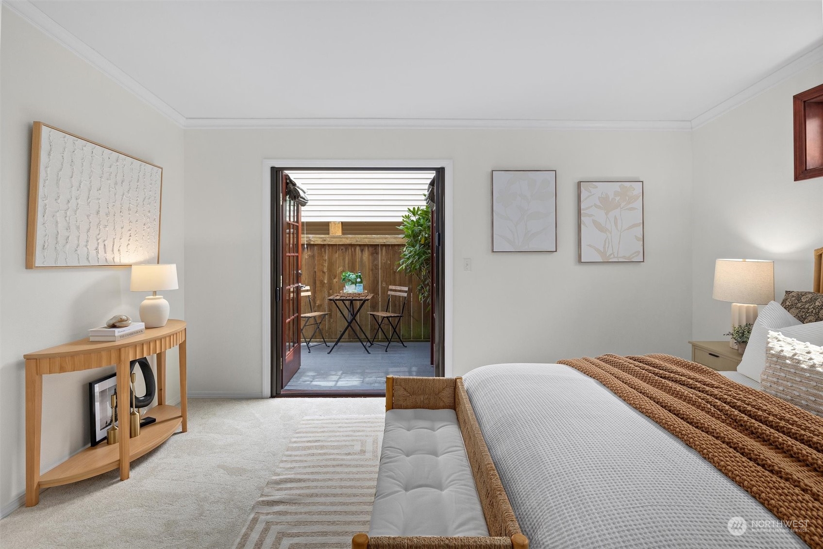 730 Laurel Street Edmonds, WA 98020 - Photo 14 of 36 a bedroom with a bed and a mirror