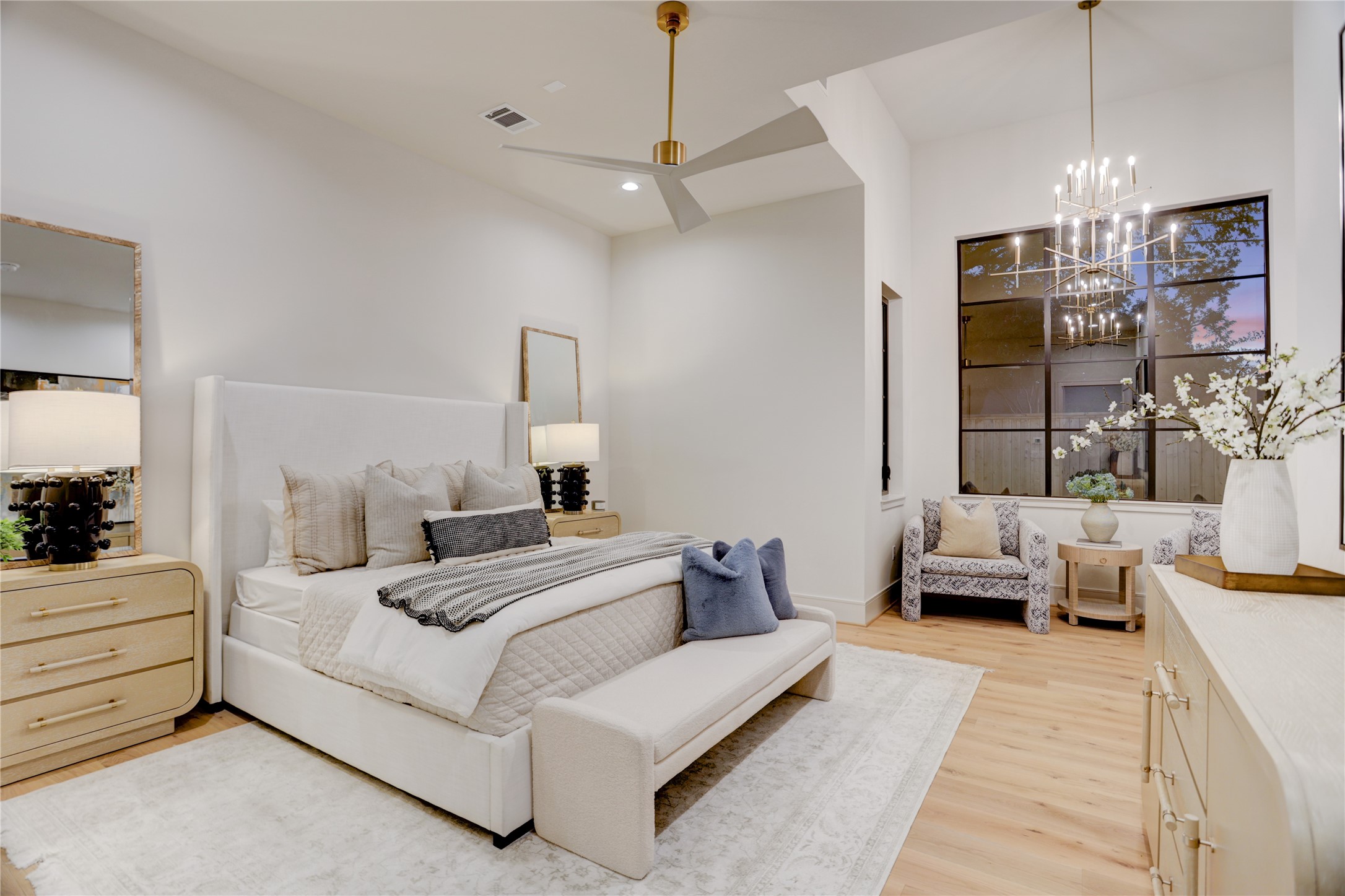 8935 Pado Street Houston, TX 77055 - Photo 23 of 50 a bedroom with a large bed and furniture