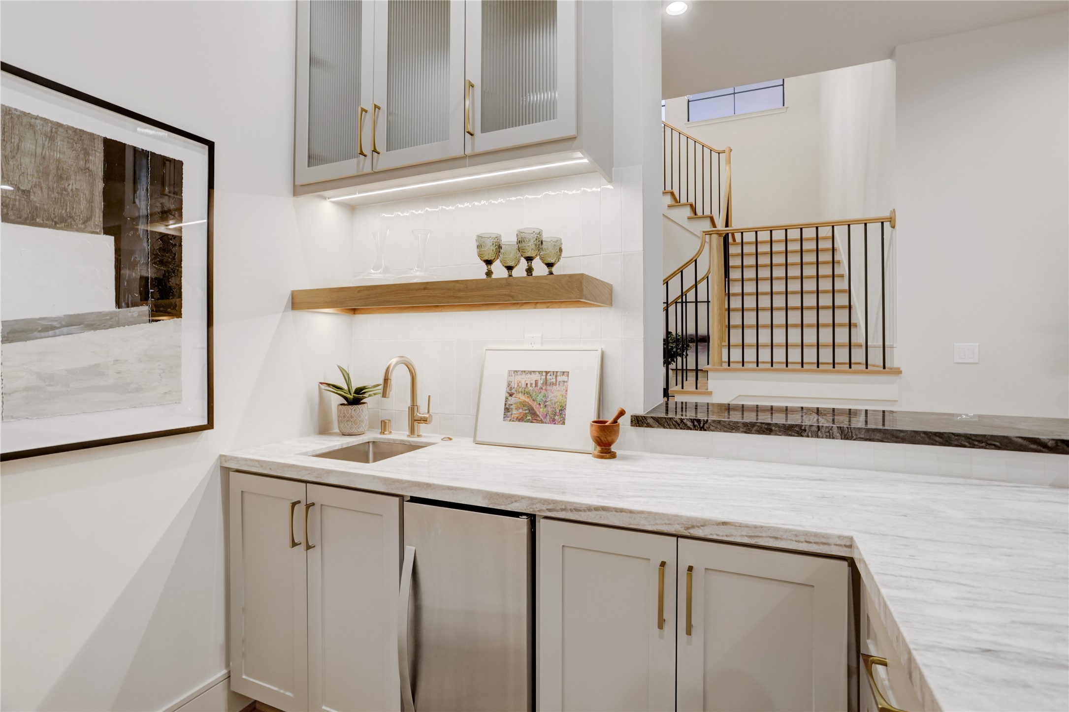 8935 Pado Street Houston, TX 77055 - Photo 30 of 50 a bathroom with a sink and a mirror