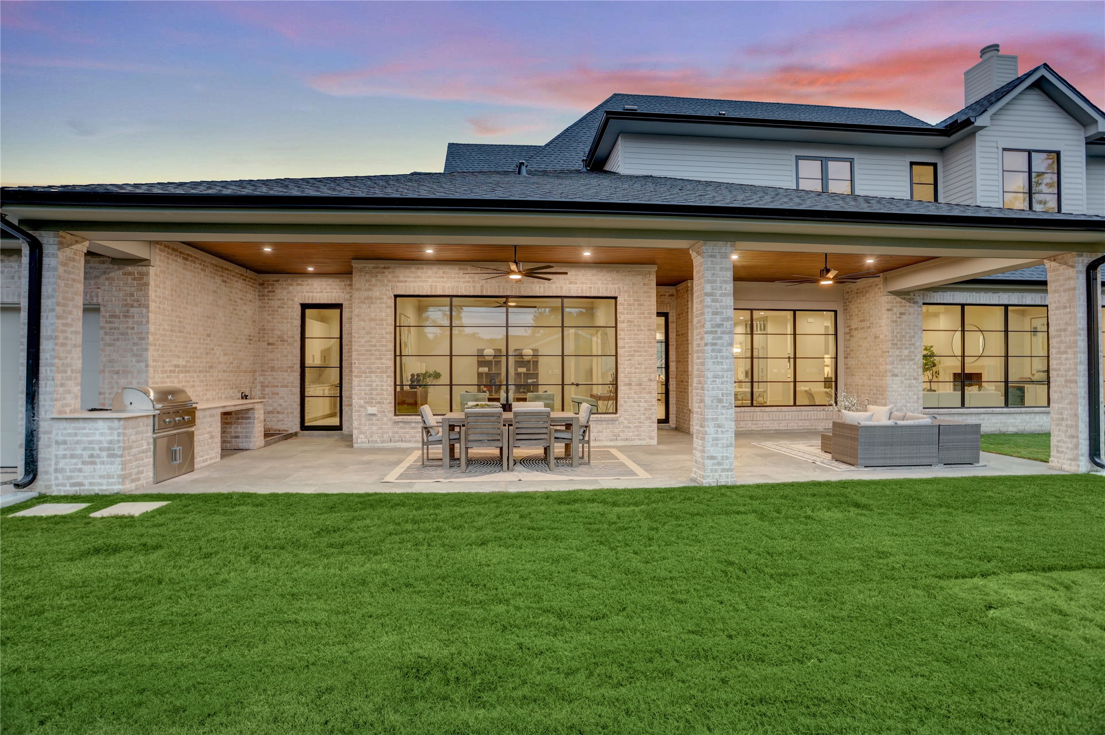 8935 Pado Street Houston, TX 77055 - Photo 5 of 50 a front view of a house with swimming pool and porch