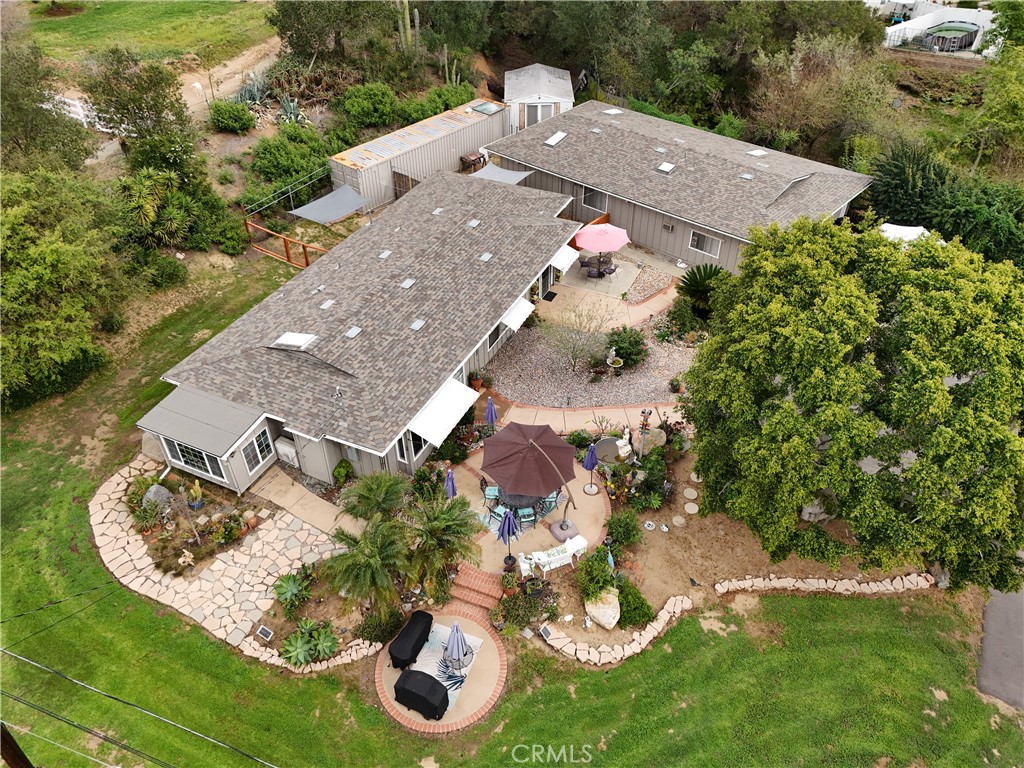 1256 East Fallbrook Street Fallbrook, CA 92028 - Photo 56 of 59 an aerial view of a house with yard swimming pool and outdoor seating
