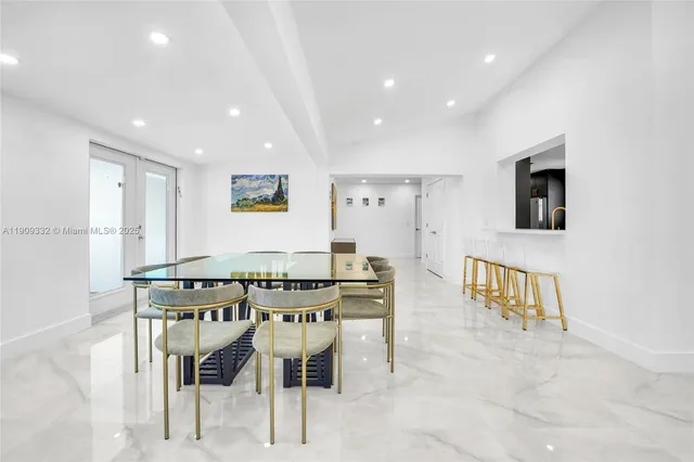 a view of kitchen with breakfast area