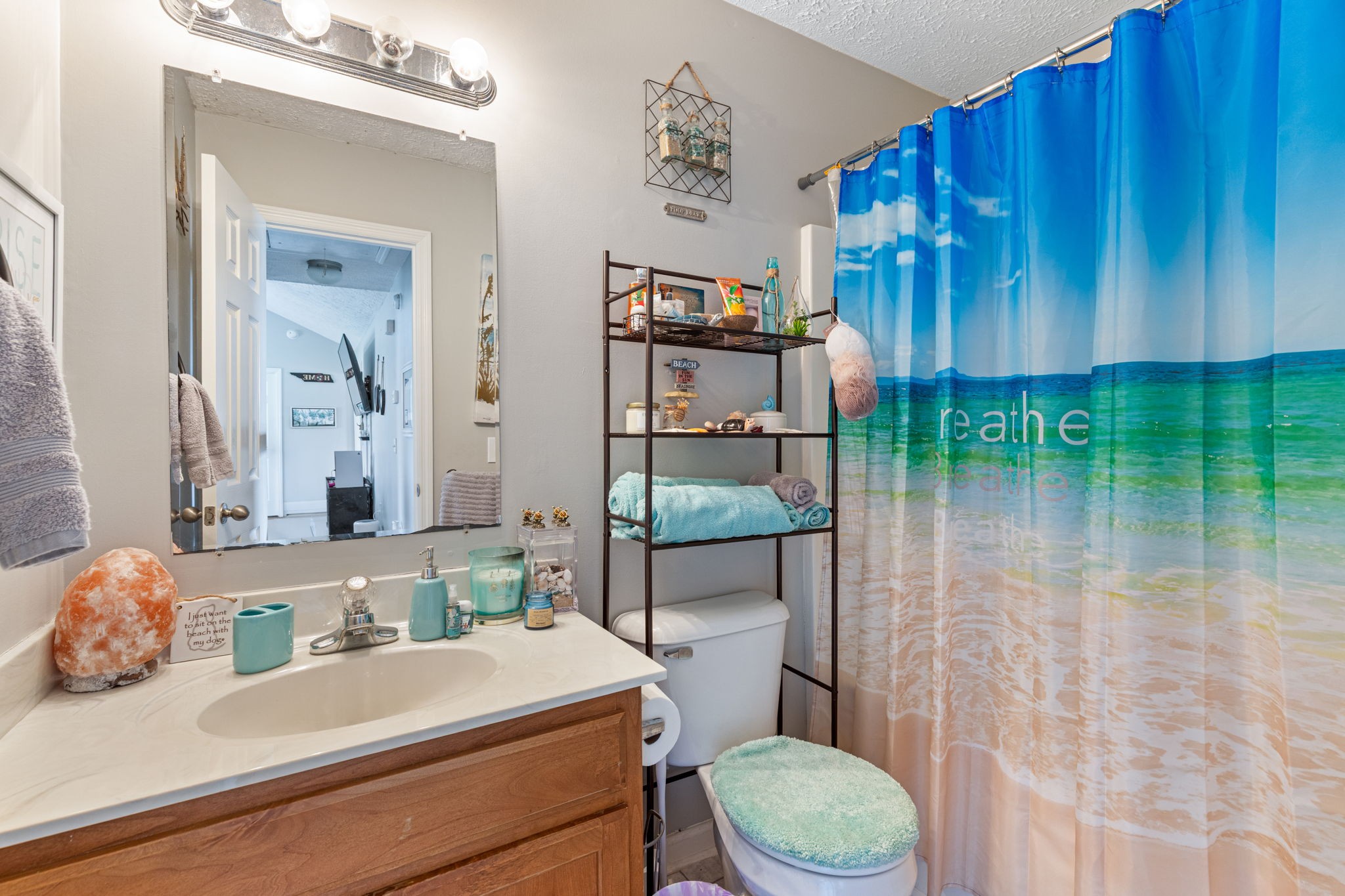722 Eaglesham Drive Christiana, TN 37037 - Photo 19 of 29 a bathroom with a sink a toilet and mirror
