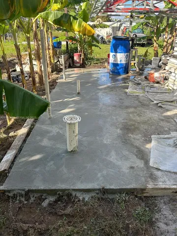 a view of outdoor space with garden