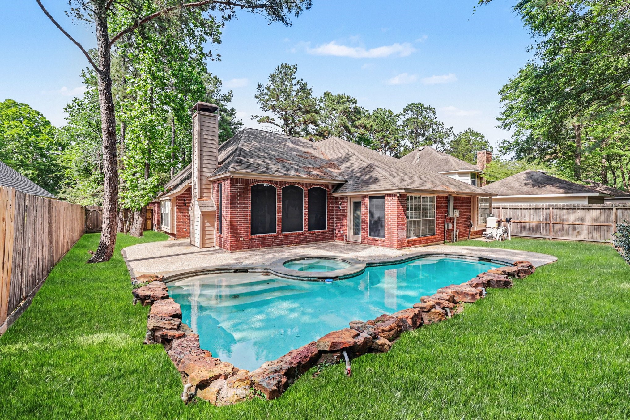 215 Bristol Bend Circle Spring, TX 77382 - Photo 24 of 25 a front view of a house with garden and porch