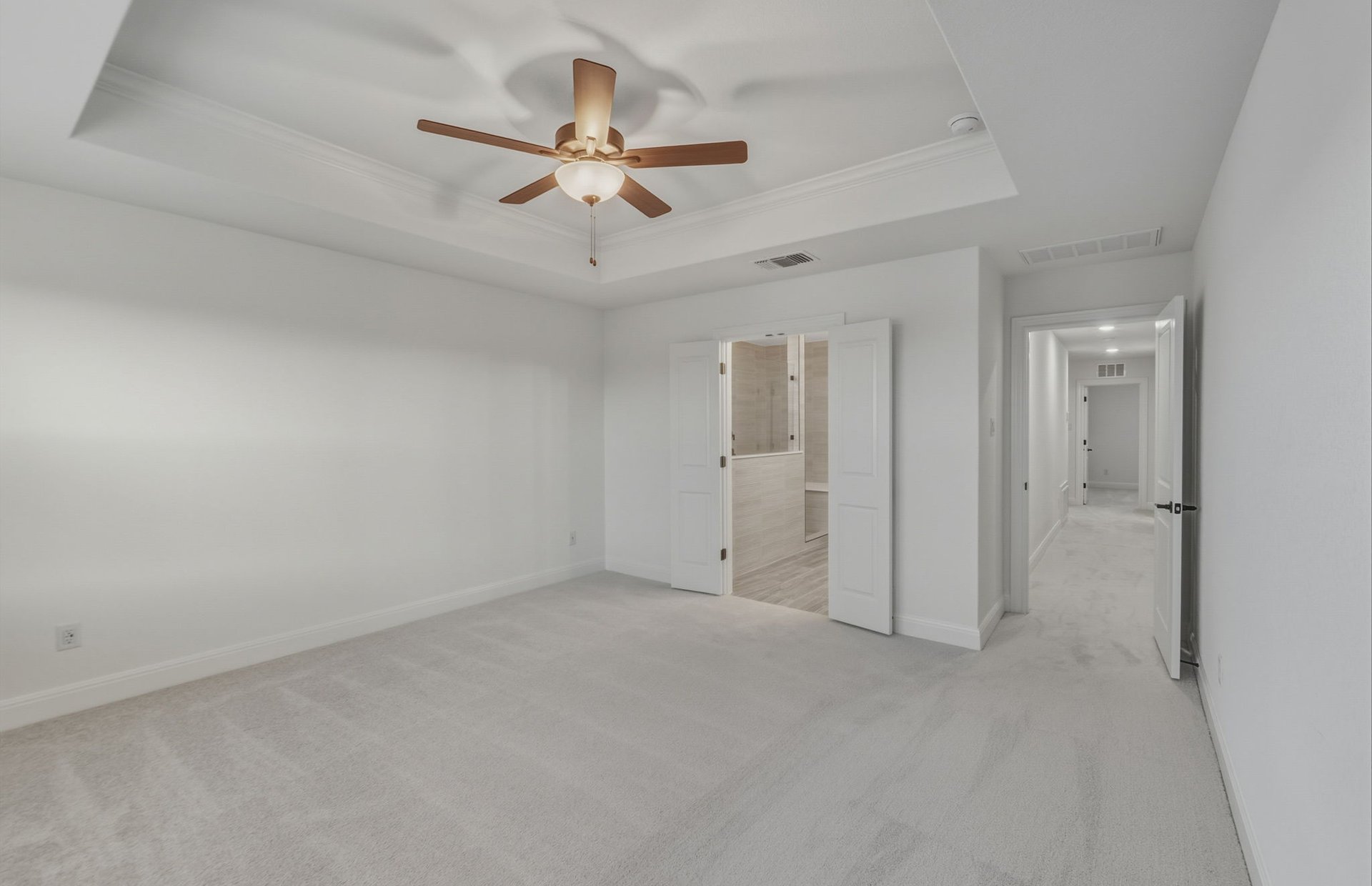456 Foresail Road Leander, TX 78641 - Photo 9 of 22 an empty room with a ceiling fan and a fan