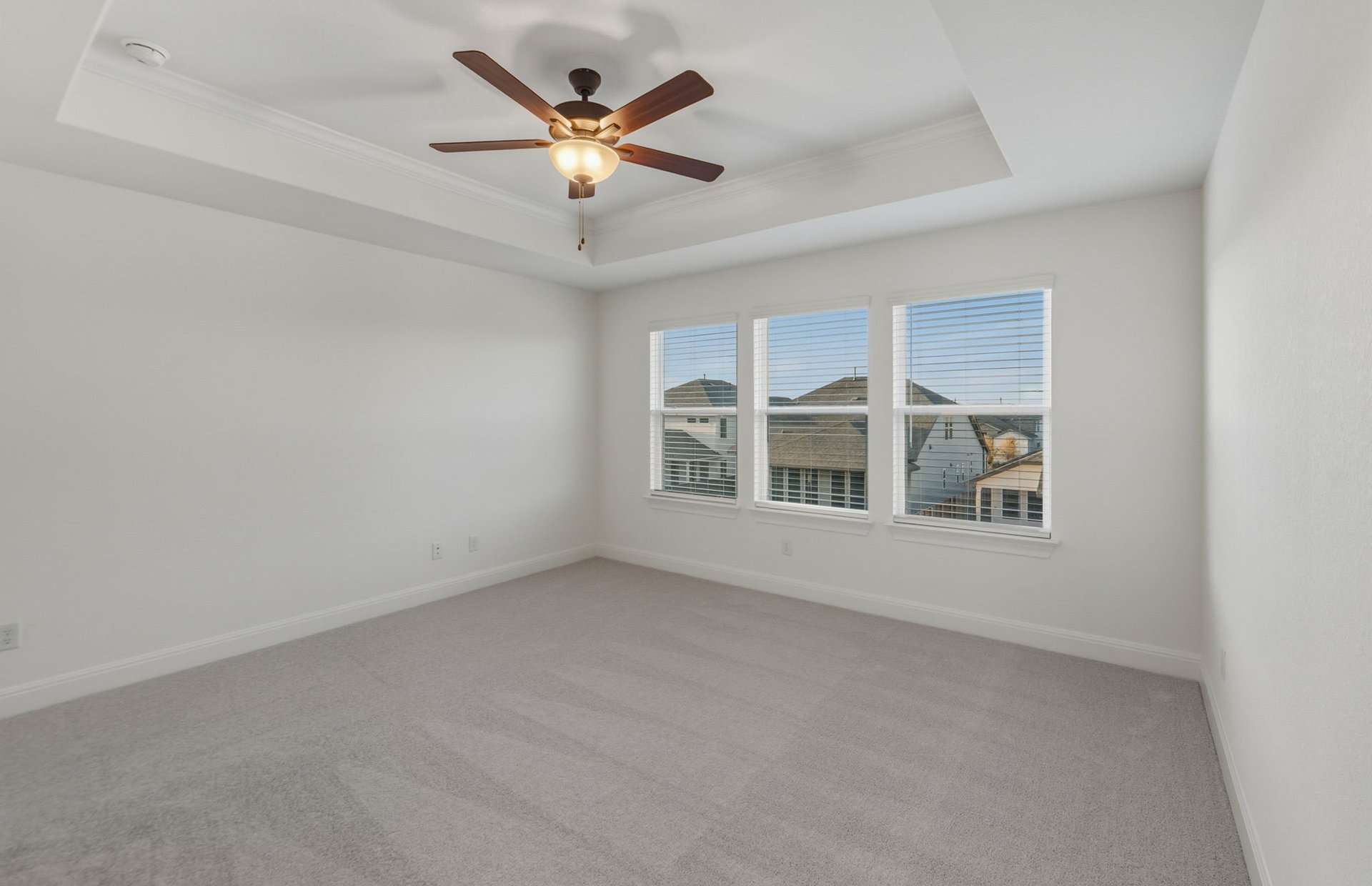 456 Foresail Road Leander, TX 78641 - Photo 8 of 22 an empty room with a empty space and a ceiling fan
