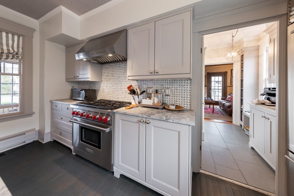 41 Union Street Fairhaven, MA 02719 - Photo 20 of 41 a kitchen with stainless steel appliances granite countertop a stove and a sink