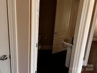 a bathroom with a toilet