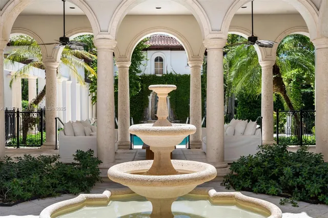 a view of hallway with stairs